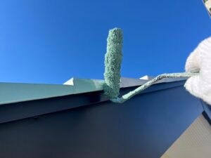 松川町　外壁塗装屋根塗装　施工中