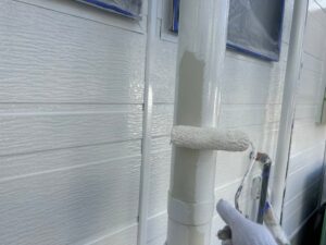 松川町　外壁塗装屋根塗装　施工中