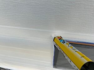 松川町　外壁塗装屋根塗装　施工中