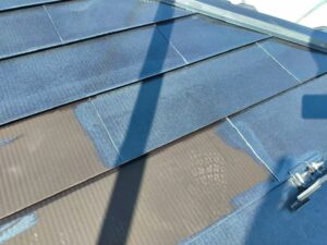 屋根塗装　上塗り