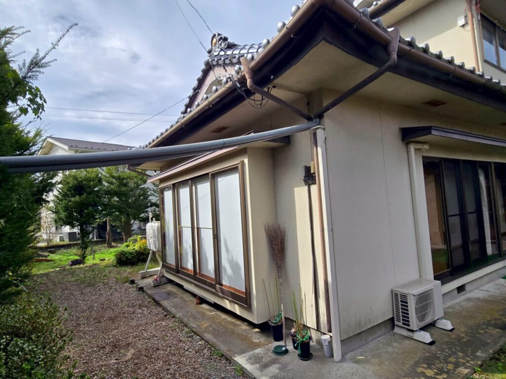 伊那市モルタル 施工前