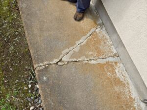 伊那市　モルタル　施工前