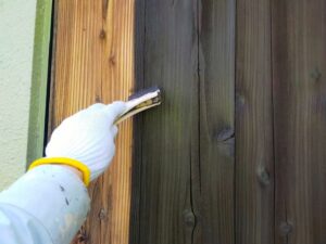 上田市モルタル　施工中