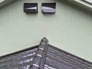 上田市モルタル外壁施工後