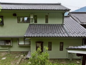 上田市モルタル外壁施工後