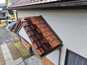 宮田村　鉄板サイディング　施工前　屋根