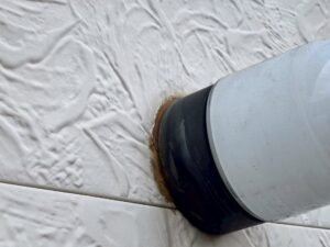 宮田村　鉄板サイディング　施工前　シーリング