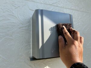 宮田村　鉄板サイディング　施工中