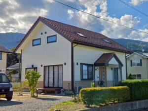 宮田村　鉄板サイディング　施工後　外観