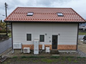 宮田村　鉄板サイディング　施工前　外観