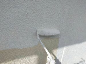 上田市　外壁塗装屋根塗装　施工中