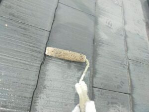 上田市　外壁塗装屋根塗装　施工中