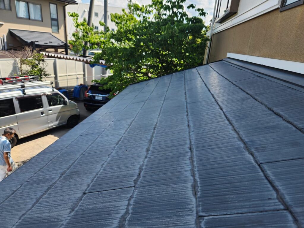 上田市　屋根塗装施工前