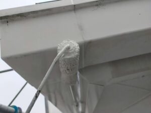 上田市　外壁塗装屋根塗装　施工中